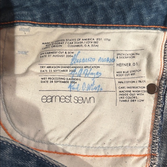 Earnest Sewn Jeans - Picture 4 of 4